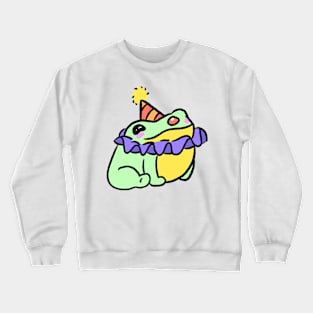 Pastel Clown Frog Crewneck Sweatshirt